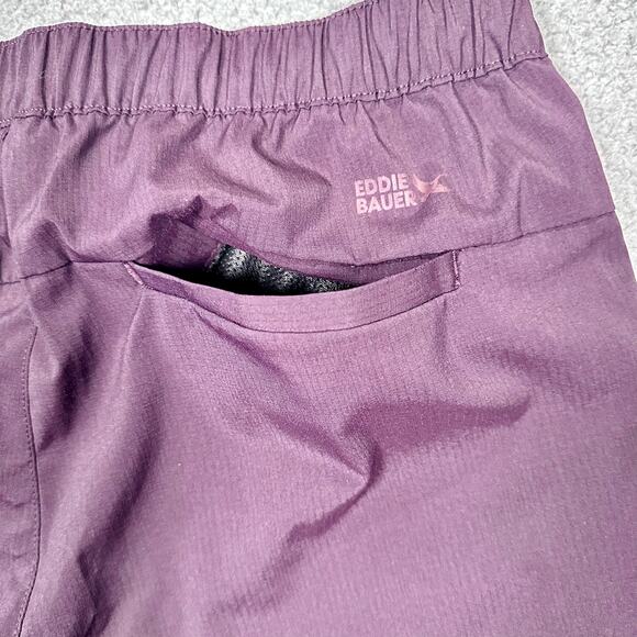 Eddie Bauer Voyager Chino Pull On Pants Womens Medium Purple Hiking Outdoor - Picture 7 of 11